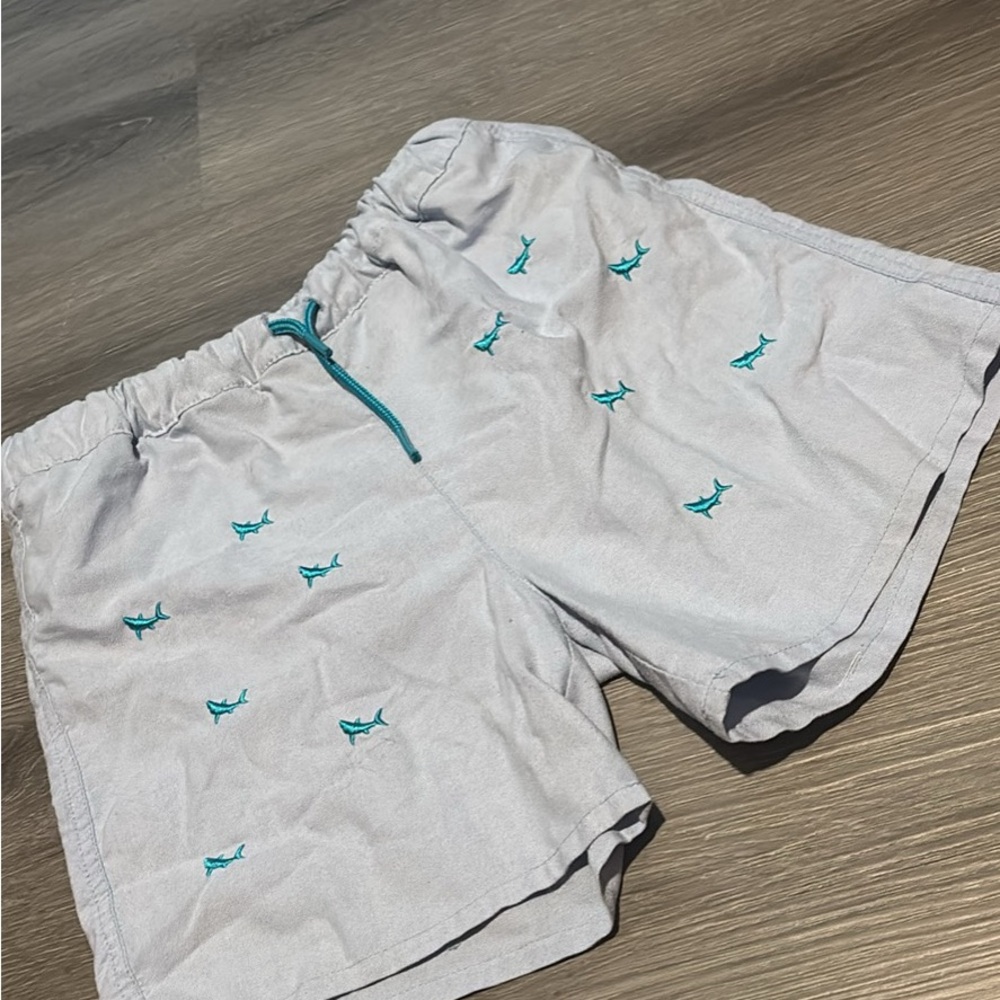 Jacadi Gray and Blue Athletic Shorts Lightweight Elastic Waist
